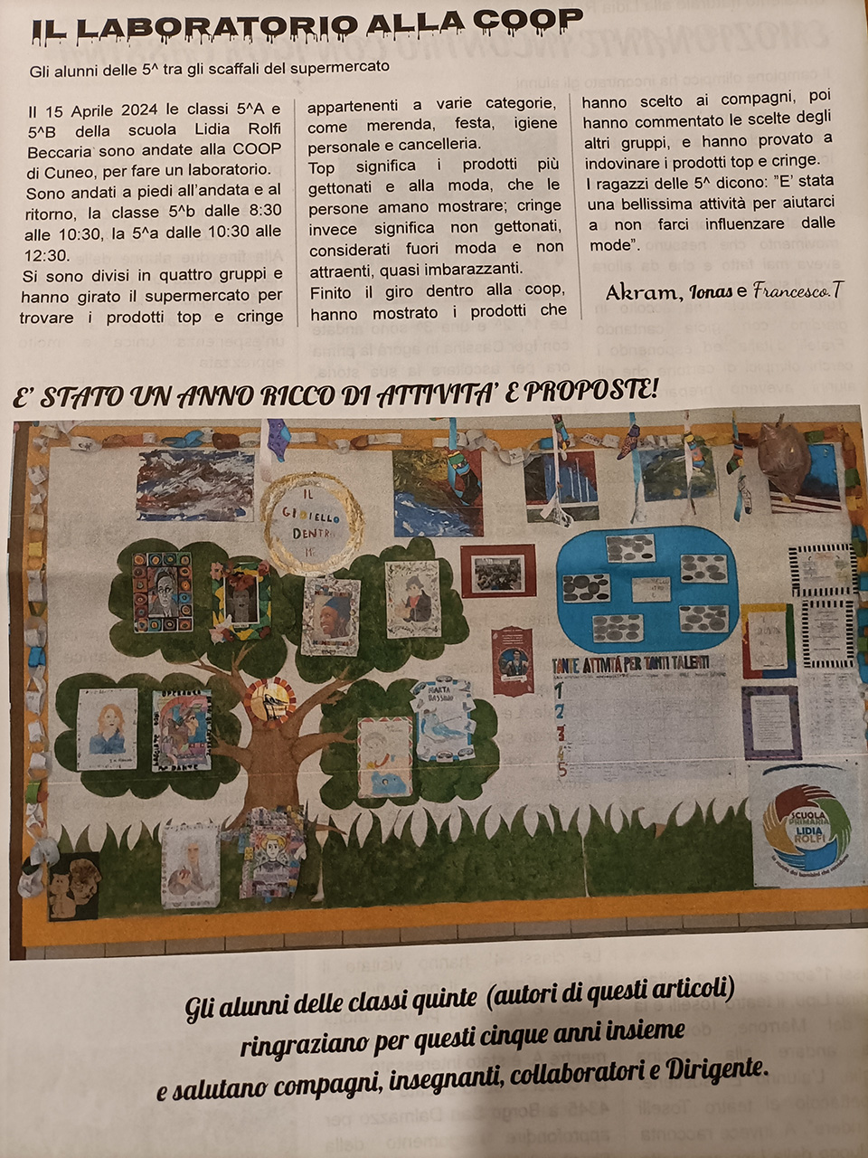 giornalino e immagine del laboratorio giornalino e immagine del laboratorio