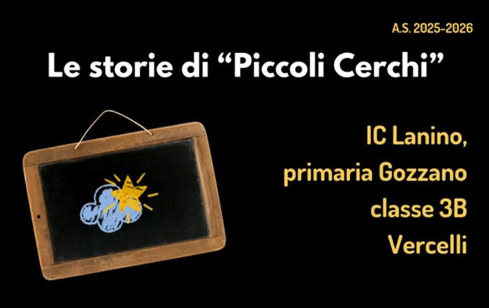 copertina piccoli cerchi ic lanino gozzano classe 3b vercelli con disegno di lavagna